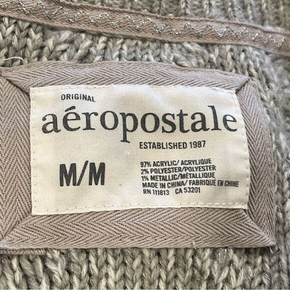 Aeropostale short sleeve open cardigan with front tie size XS - Picture 10 of 13